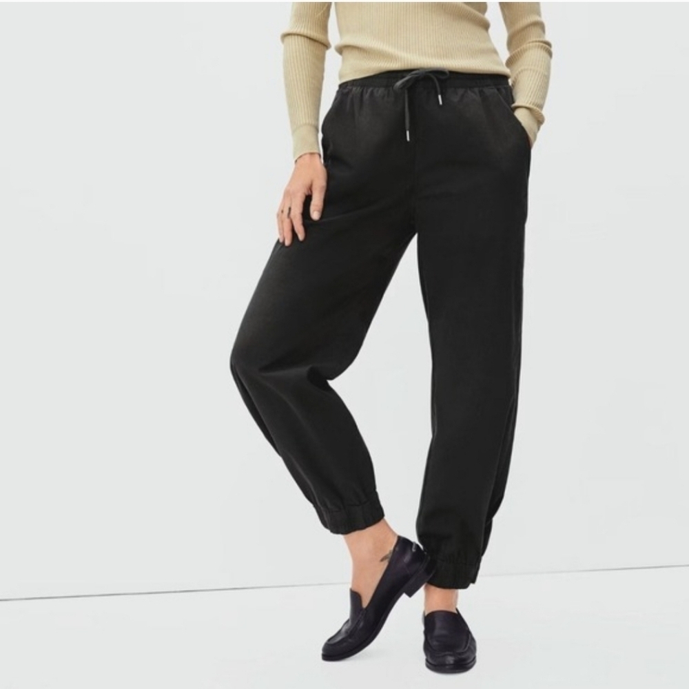 Everlane Organic Cotton Joggers in Black•Suze Small•NWOT!